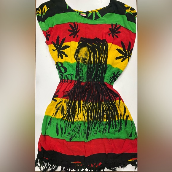 Roots Rasta Reggae Bob Marley Dress - Picture 1 of 7